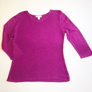 Coldwater Creek Plum Sweater